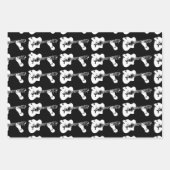 Zelf gitaar grafisch patroon spelen inpakpapier vel (Voorkant)