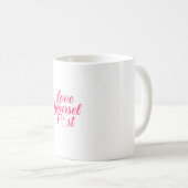 Zelf houden van Inspirerend design Koffiemok (Voorkant rechts)