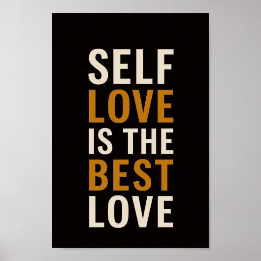 Zelf houden van Motivatie Poster (Voorkant)