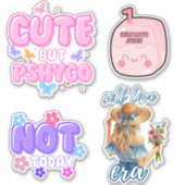 Zelf houden van Schattigee girly esthetische Stick Sticker (Voorkant)