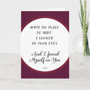 Zelf in je rode Valentijn Feestdagen Kaart