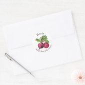 Zelf Ingeblikte Bieten Voedingslabel Ronde Sticker (Envelop)