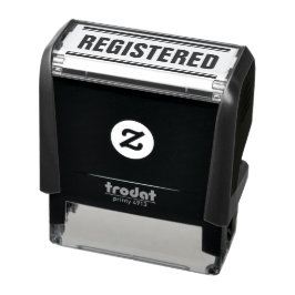 ZELF-INKEND STEMPEL VOOR GEREGISTREERDE POST OP KA