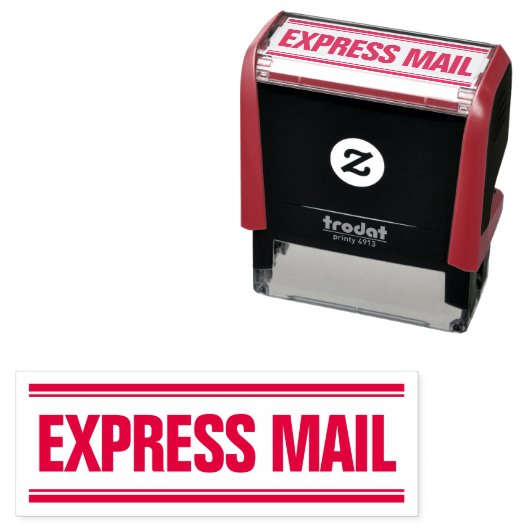 ZELF-INKEND STEMPEL VOOR KANTOOR EXPRESS POST (In situ)