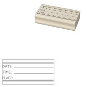 ZELF-INKENDE STEMPEL KANTOORTIJD DATUM PLAATS (Gestempeld)