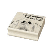 Zelf-inkende stempel met mensen kunnen problemen z (Stempel)