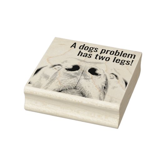 Zelf-inkende stempel met mensen kunnen problemen z (Stempel)