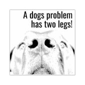 Zelf-inkende stempel met mensen kunnen problemen z (Afrduk)