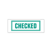 ZELF-INKT STEMPEL GECHEKED KANTOOR (Design)