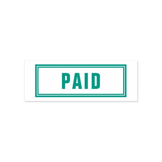 ZELF-INKT STEMPEL 'KANTOOR BETAALD' (Design)