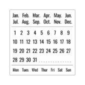 ZELF-INKT STEMPEL KANTOOR MAAND DAG WEEKdag (Afrduk)