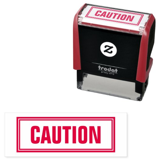 ZELF-INKT STEMPEL 'KANTOOR WAARSCHUWING' (In situ)