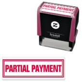 ZELF-INKT STEMPEL VOOR GEEFTE BETALING OP KANTOOR (In situ)