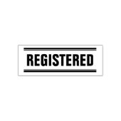 ZELF-INKT STEMPEL VOOR GEREGISTREERDE POST KANTOOR (Design)