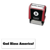 Zelf inktstempel God zegene Amerika Zelfinktende Stempel (In situ)