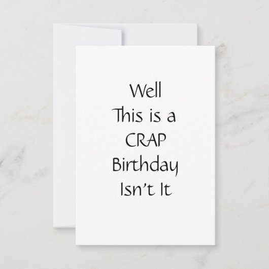 Zelf-isolerende Birthday Kaart Crap Funny Hilariou (Voorkant)