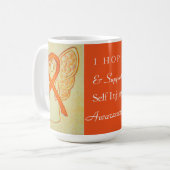 Zelf letsel Bewustmaking Ribbon Angel - Aangepaste Koffiemok (Voorkant links)