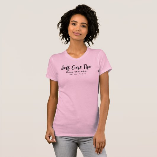 Zelf lezen de bijbelsalm 51:12 Script roze T-shirt (Voorkant volledig)