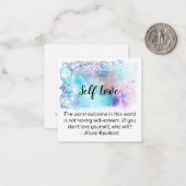 *~* Zelf Liefde AP62 Liefde Yourself Vlakke Nota K Notitiekaartje (Voorkant / Achterkant in situ)