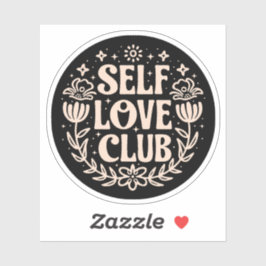 Zelf liefde club esthetisch sticker