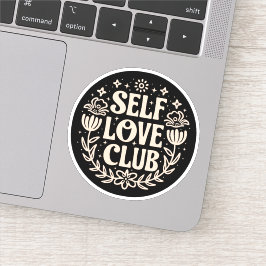 Zelf liefde club esthetisch sticker