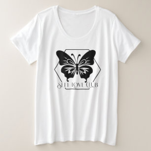 Zelf Liefde Club Inspirerende Vlinder T-shirt
