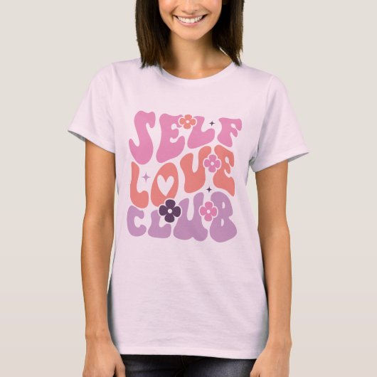 Zelf Liefde Club Mental Health Gift T-shirt (Voorkant)
