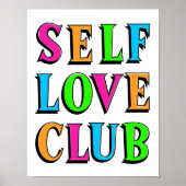 Zelf liefde club Neon Rainbow Kleur Poster (Voorkant)