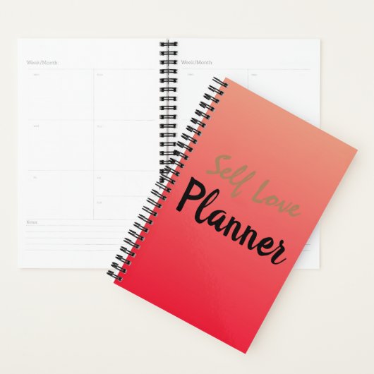 Zelf-liefde en zelfzorgplanner planner (Display)