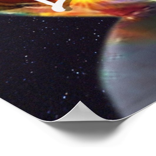 Zelf Liefde Galaxy Hart Poster Inspirerend 11x17 (Hoek)