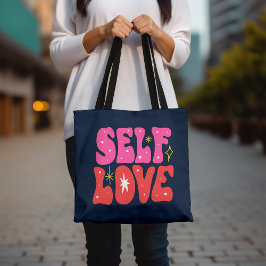Zelf Liefde Inspirerend Motivatie Quote Trendy Tote Bag