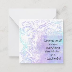 *~* Zelf Liefde Lucille Ball AP62 Flat Note Kaart Notitiekaartje
