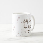 Zelf Liefde Mok | Wit & Splash (Voorkant rechts)