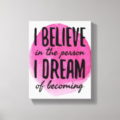 zelf-liefde motivatie woorden voor zelfzorg canvas afdruk (Voorkant)