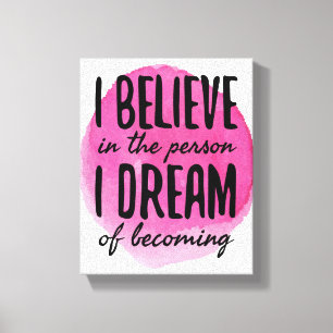 zelf-liefde motivatie woorden voor zelfzorg canvas afdruk