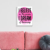 zelf-liefde motivatie woorden voor zelfzorg canvas afdruk (Insitu (Woonkamer))