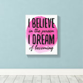 zelf-liefde motivatie woorden voor zelfzorg canvas afdruk (Insitu (Houten vloer))