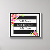 "Zelf Liefde" Prachtig Bloemen Canvas. Canvas Afdruk (Voorkant)