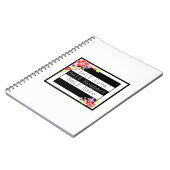 "Zelf Liefde" Prachtig Bloemen Notitieboek. Notitieboek (Linkerzijde)