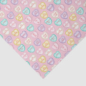 Zelf-liefdesharten - Roze weefselpapier Tissuepapier (Detail)