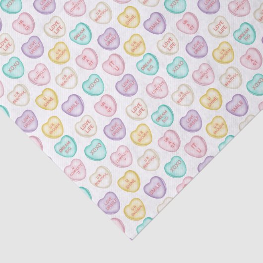 Zelf-liefdesharten - White Tissue Paper Tissuepapier (Detail)