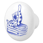 Zelf likken Kitty Kat Badkamer Toile Look Keramische Knop (Rechts)