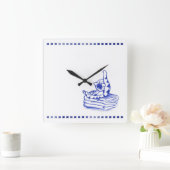 Zelf likken Kitty Kat Badkamer Toile Look Vierkante Klok (Huis)