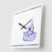 Zelf likken Kitty Kat Badkamer Toile Look Vierkante Klok (Hoek)