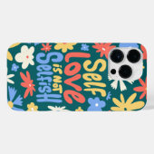 ZELF LOVE IS NIET ZELVIS, ZELF VERLIES QUOTE iPhone HOESJE (Achterkant horizontaal)