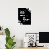 zelf motiverende citaten poster (Thuiskantoor)