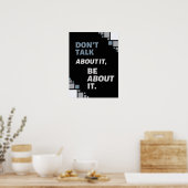 zelf motiverende citaten poster (Keuken)