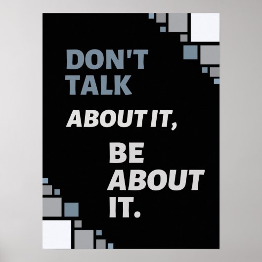 zelf motiverende citaten poster (Voorkant)
