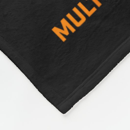 Zelf multipele sclerose Draag Sinaasappel MS Fleece Deken (Hoek)