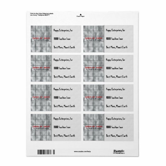 Zelf nadenken etiket (Full Sheet)